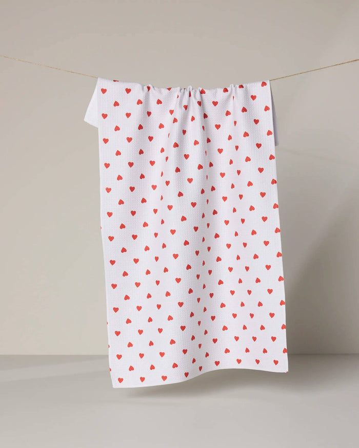Baby Hearts Tea Towel