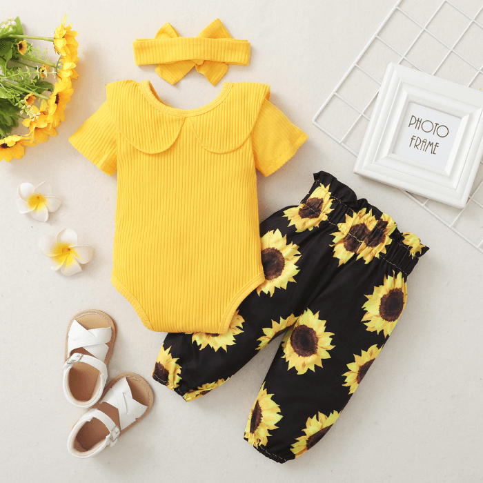 Baby sunflowers set