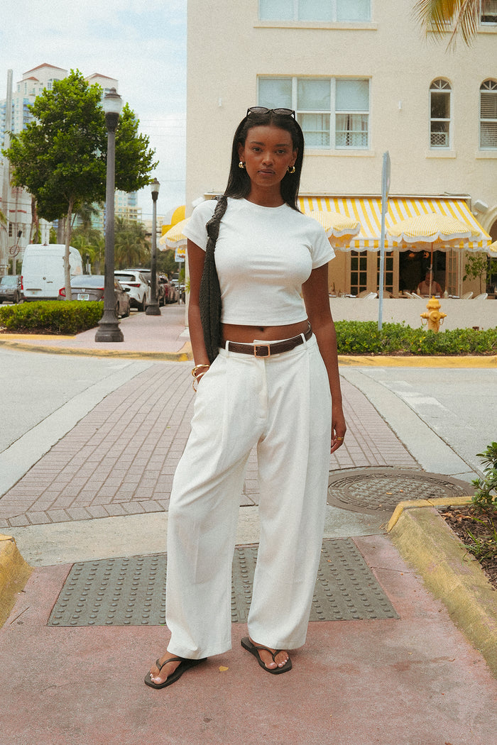 Baby Tee - White