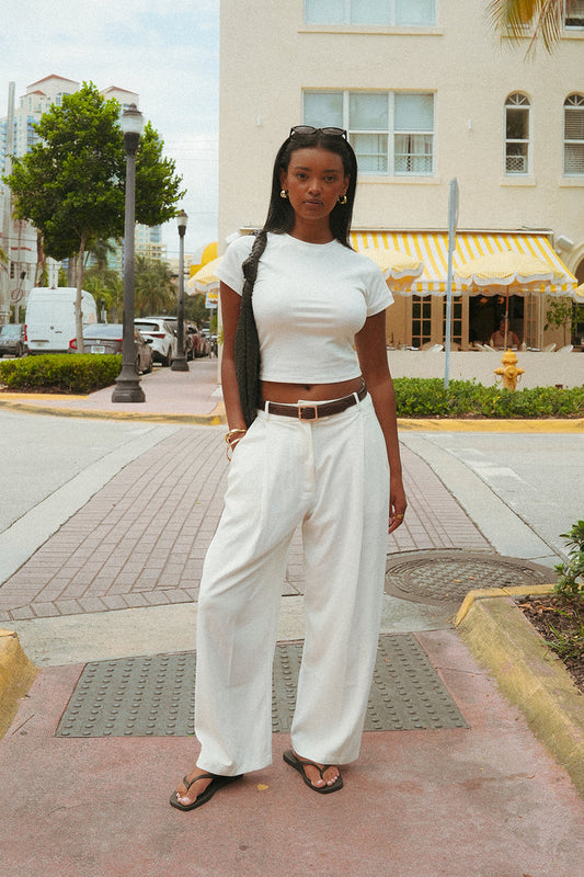 Baby Tee - White