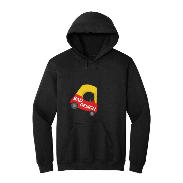 Bad Design Pixel Car Hoodie