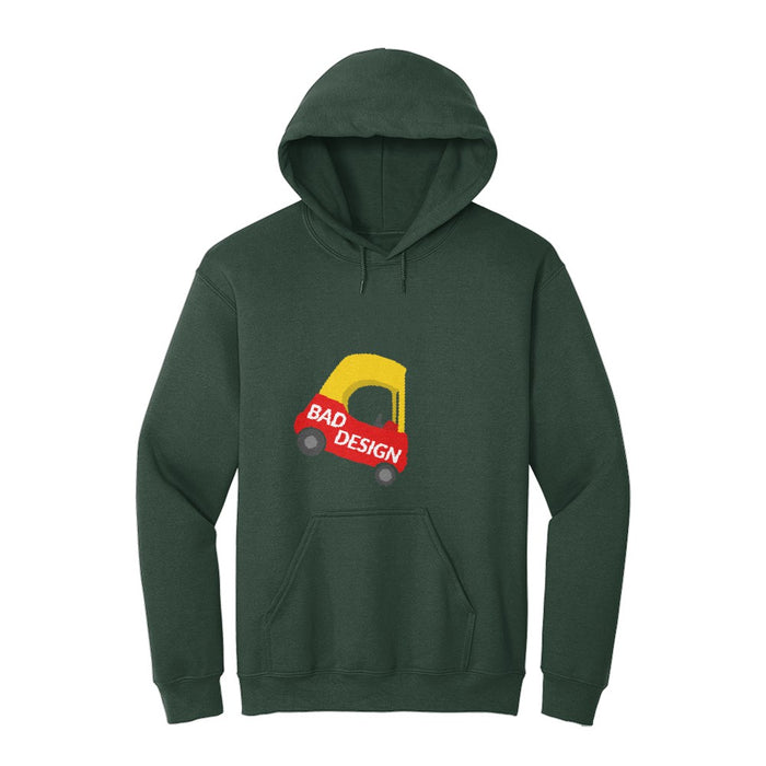Bad Design Pixel Car Hoodie