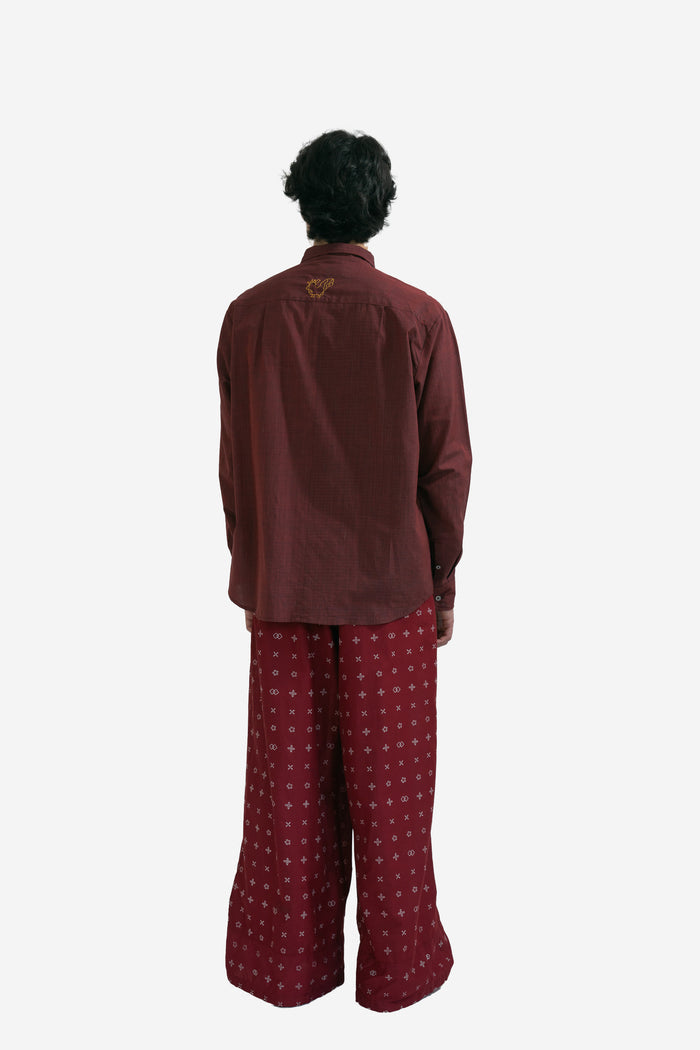 “Baju Bapak” - Lurik Long Sleeve Shirt