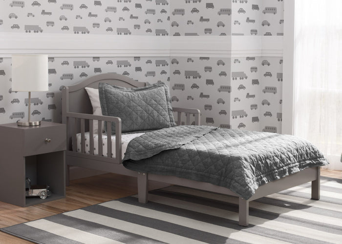 Delta Children Baker Toddler Bed, Grey (026), Room View, a1a