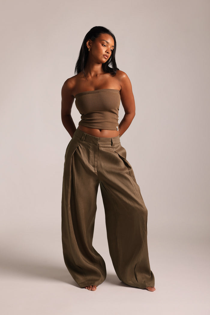 Banded Tube Top - Coconut