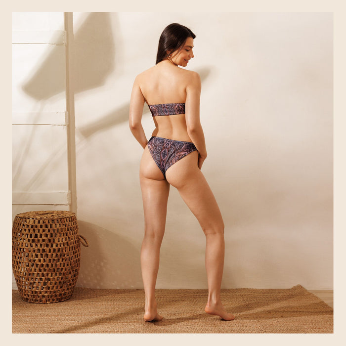 Banyan Tree Roots Print Recycled Bandeau Bikini