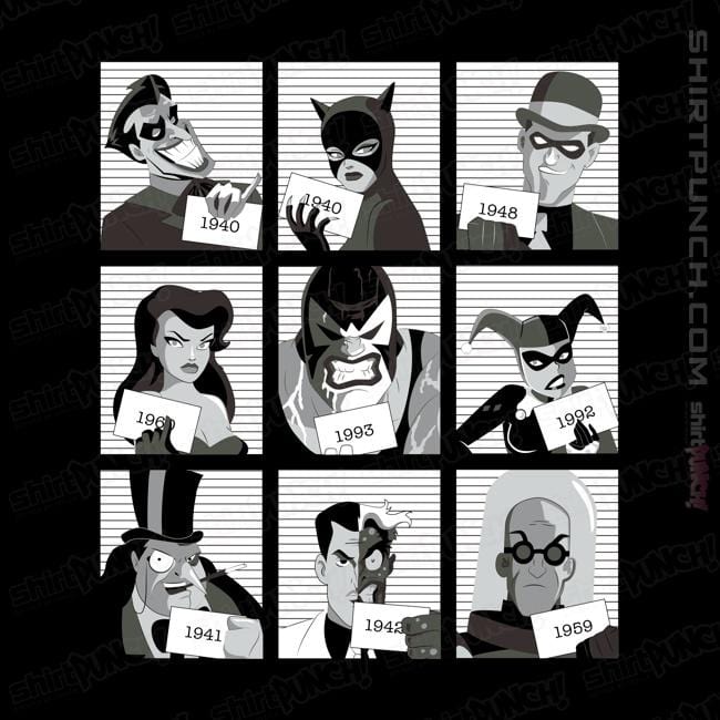 Shirts Magnets / 3"x3" / Black Bat Villains Jail