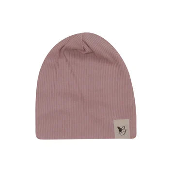 beanie ribbed - rose