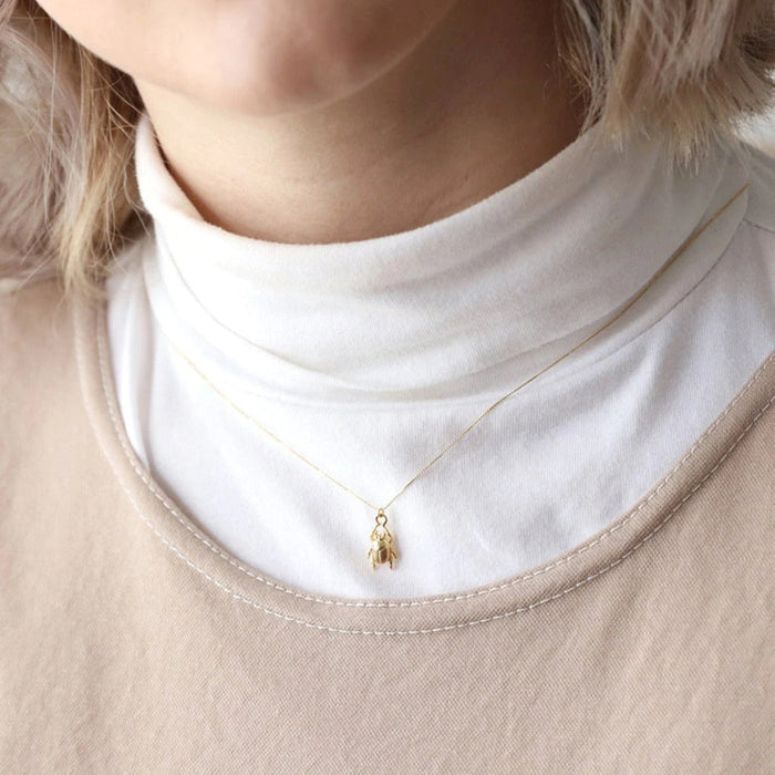 Beetle Amulet Necklace