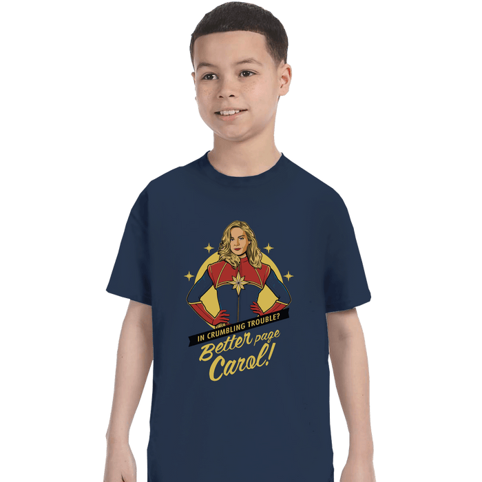 Shirts T-Shirts, Youth / XL / Navy Better Page Carol