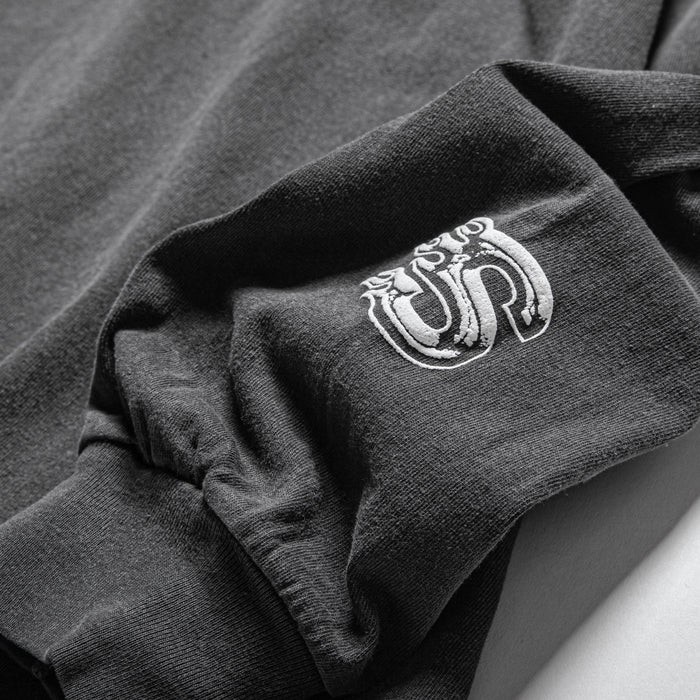 BIG ONE L/S TEE - FADED BLACK