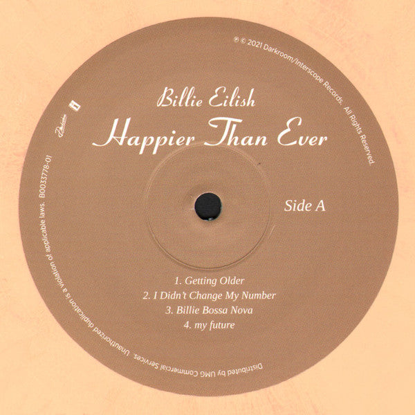 Billie Eilish - Happier Than Ever (LP) [USA & Europe] 1st (Near Mint (NM or M-))