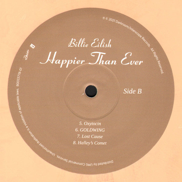 Billie Eilish - Happier Than Ever (LP) [USA & Europe] 1st (Near Mint (NM or M-))