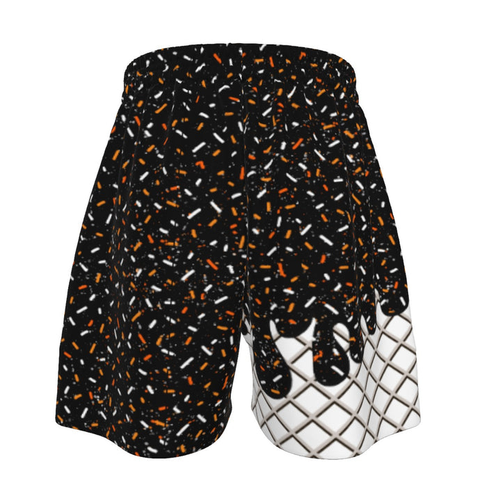 Black and Orange Sport Shorts (All Sizes)