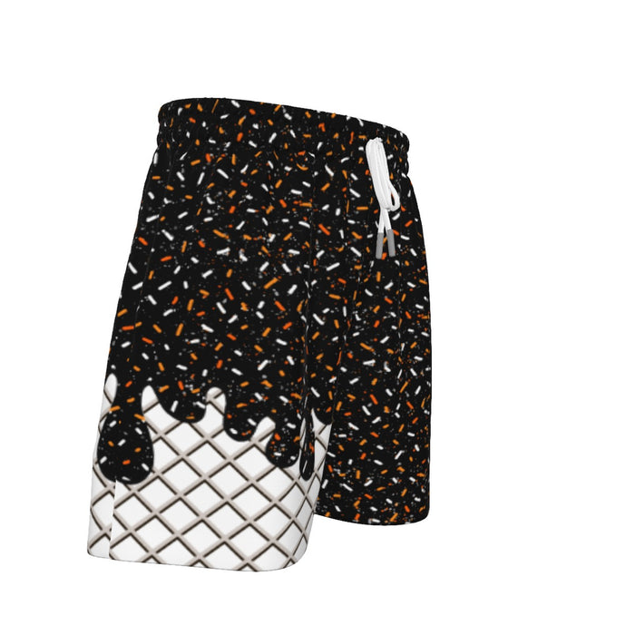 Black and Orange Sport Shorts (All Sizes)