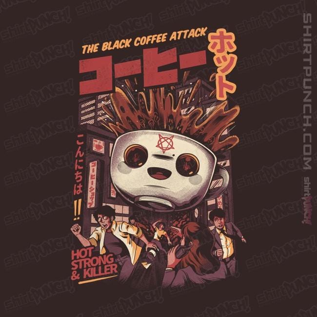 Shirts Magnets / 3"x3" / Dark Chocolate Black Coffee Attack