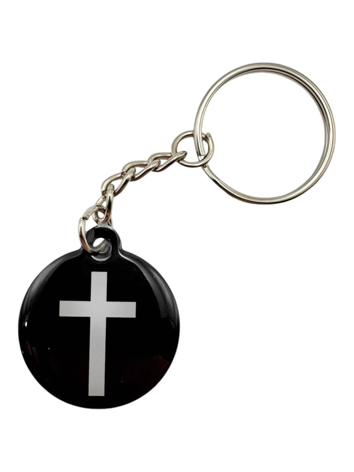 Black + Cross  | Tap To Pray® Acrylic Keychain