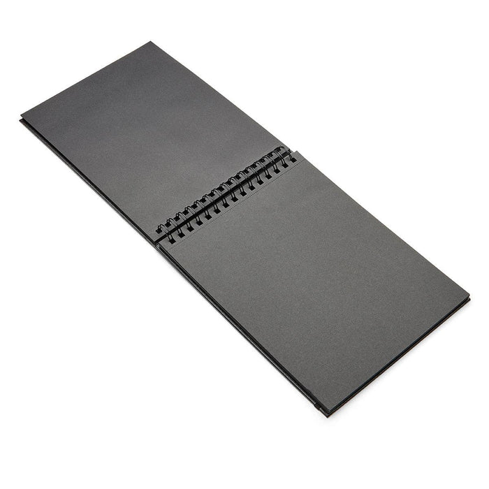Black Paper DIY Large Sketchbook - 8" x 10.5" - 75 Sheets
