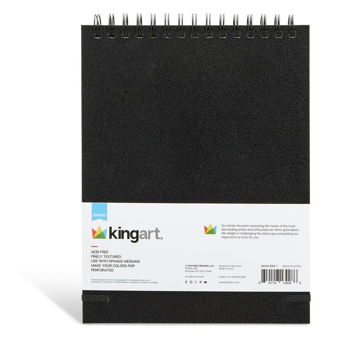 Black Paper DIY Large Sketchbook - 8" x 10.5" - 75 Sheets