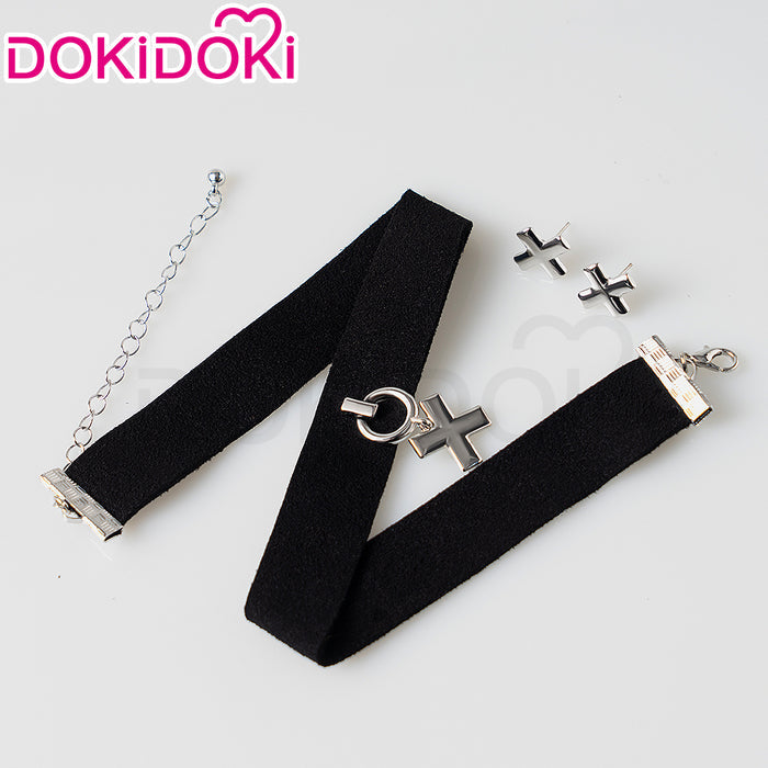 Choker & Earring Set-In Stock