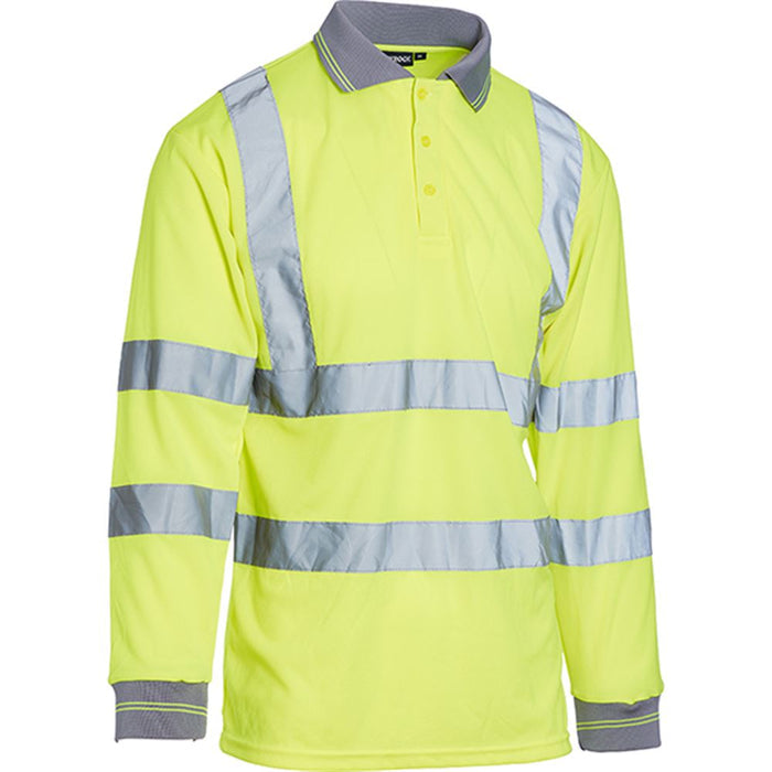 Blackrock Yellow Hi Vis Long Sleeve Polo Shirt