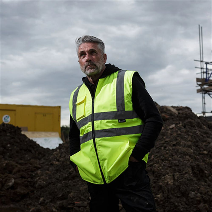 Blackrock Yellow Hi Vis Reversible Bodywarmer