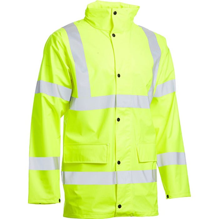Blackrock Yellow Lightweight PU Waterproof Hi Vis Jacket