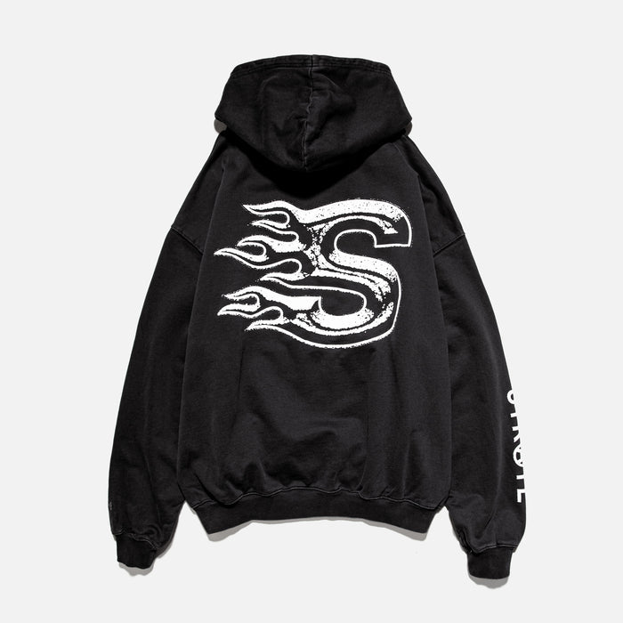 BLAZE HOODIE - WASHED BLACK