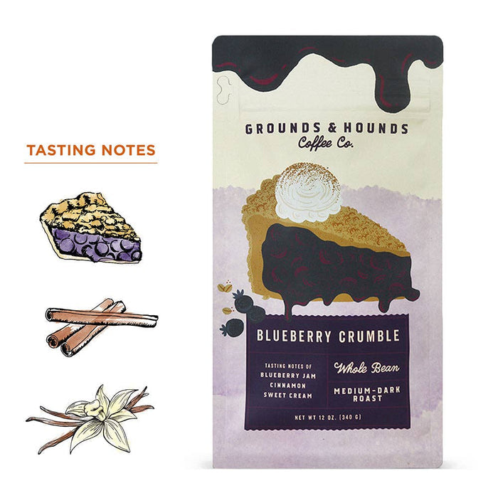 Blueberry Crumble Flavored Coffee: Ground