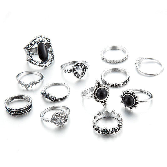 Bohemian Knuckle Rings Set
