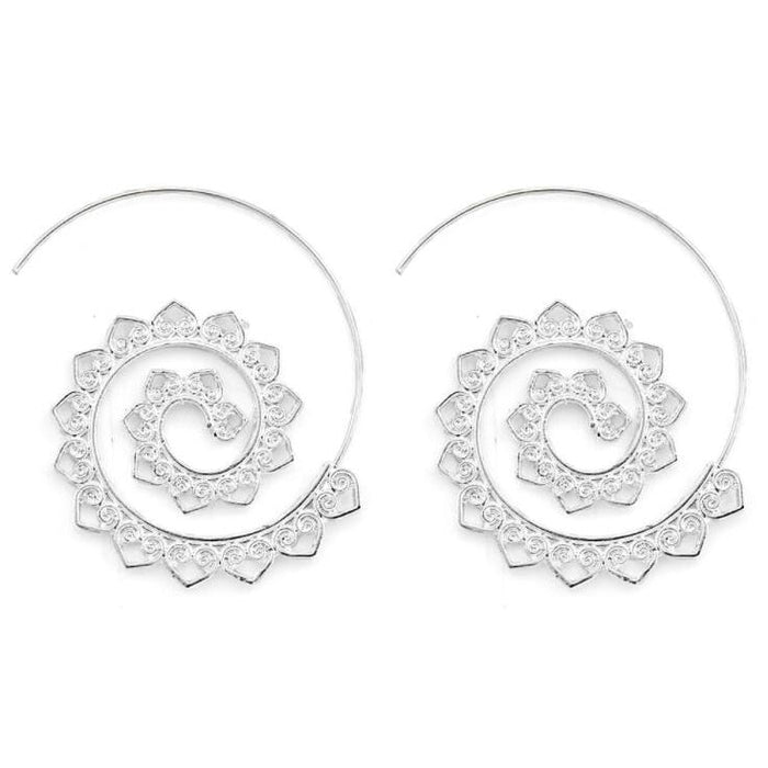 Bohemian Spiral Hippie Earrings