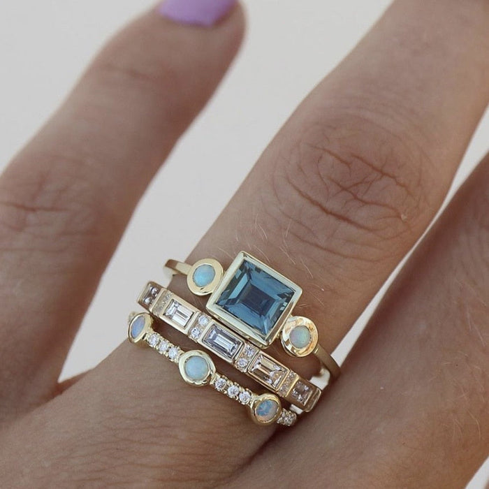 Aquamarine Set / 15.7mm