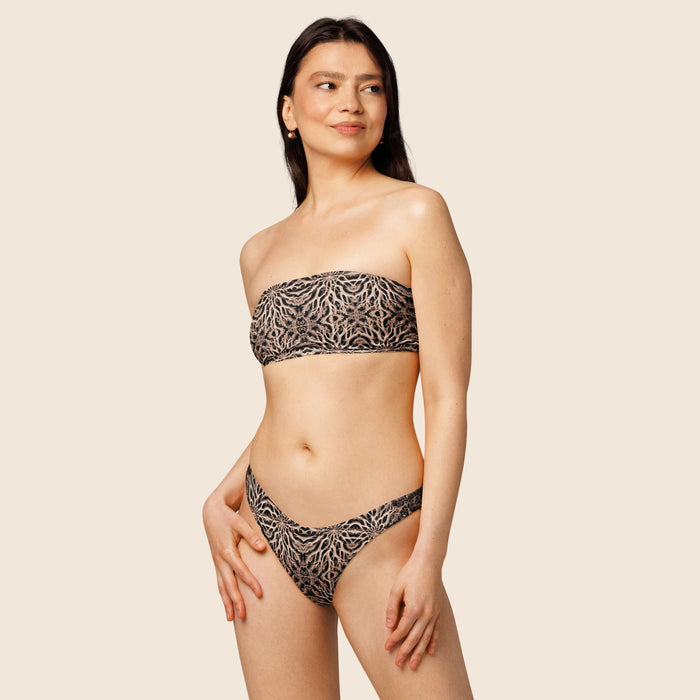 Bones Brownish Recycled Bandeau Bikini