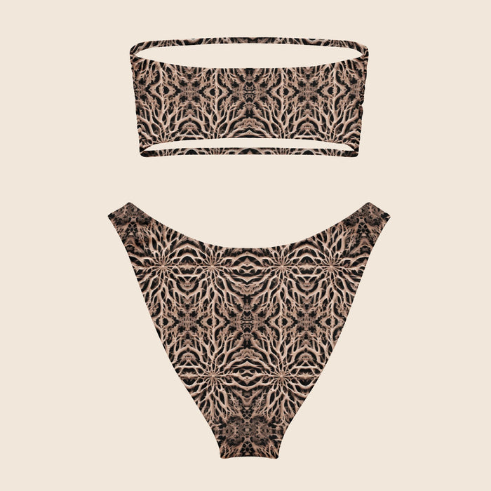 Bones Brownish Recycled Bandeau Bikini