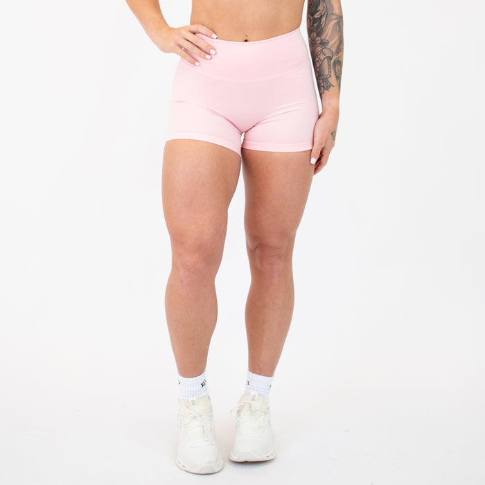 Strawberry Cream Boost Short 4" - No Front Seam - High Rise by FLEO - 1