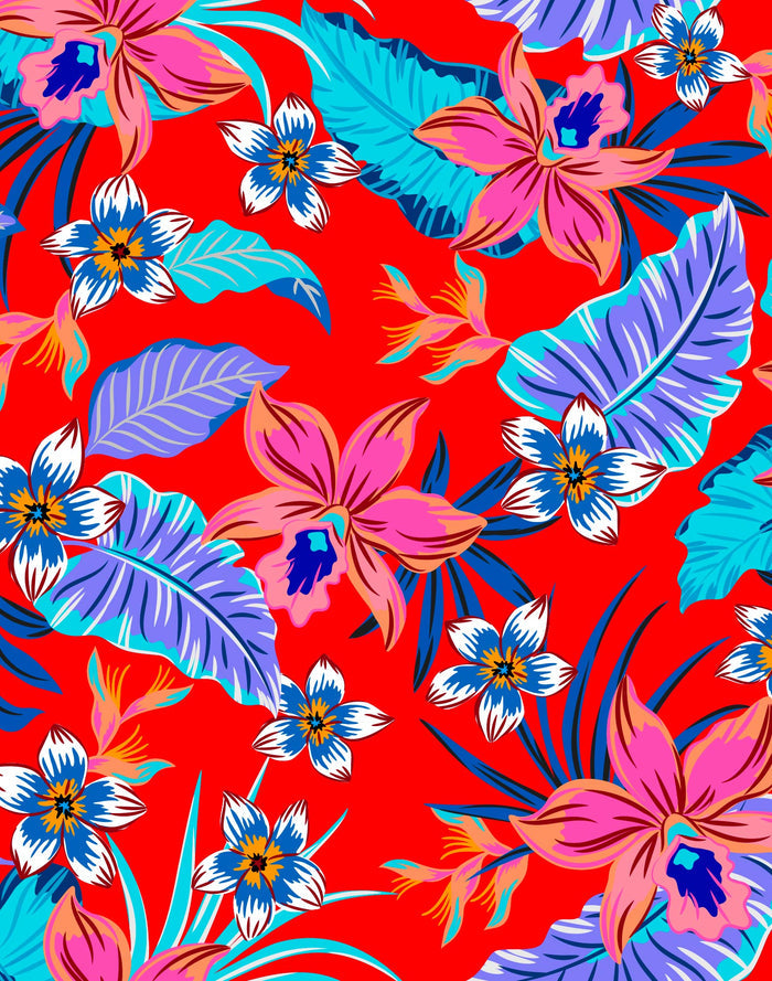 boxer court orchids PULLIN en lycra