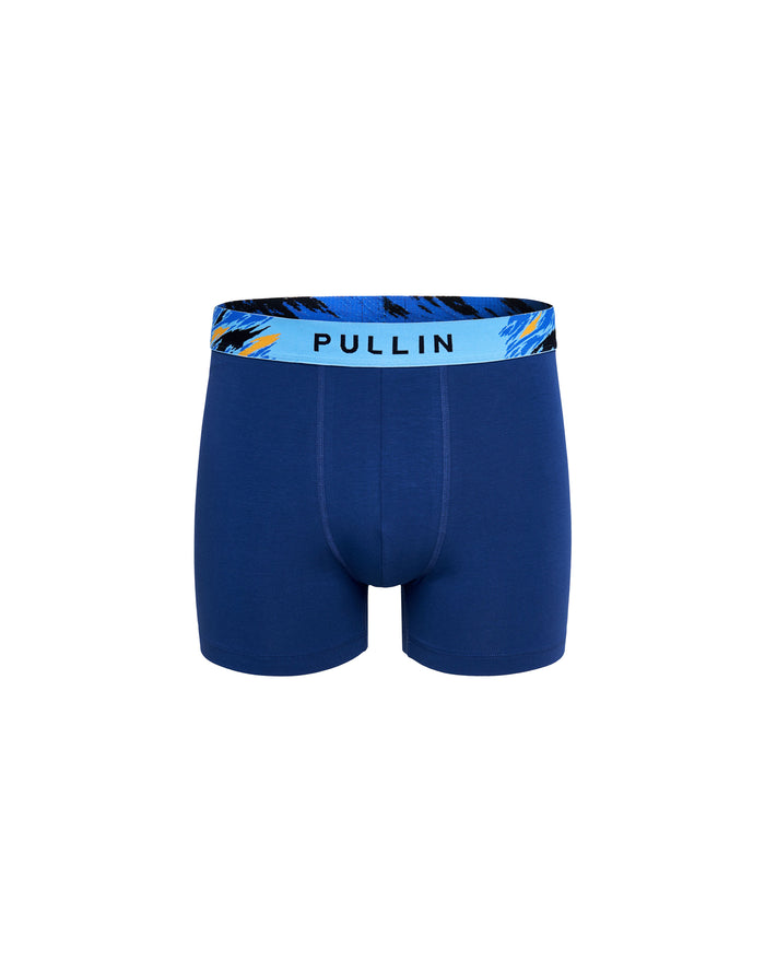 boxer court zebrablue PULLIN en coton