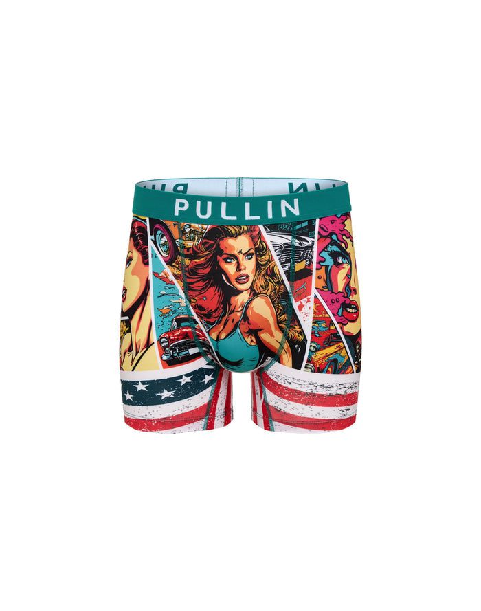 boxer long badgirl PULLIN en lycra