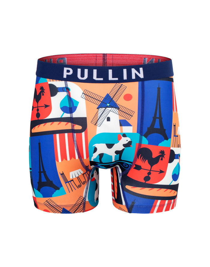 boxer long franceicon PULLIN en lycra