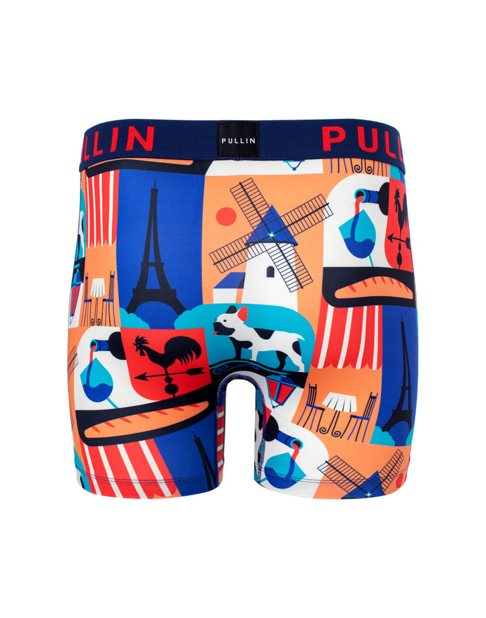 boxer long franceicon PULLIN en lycra