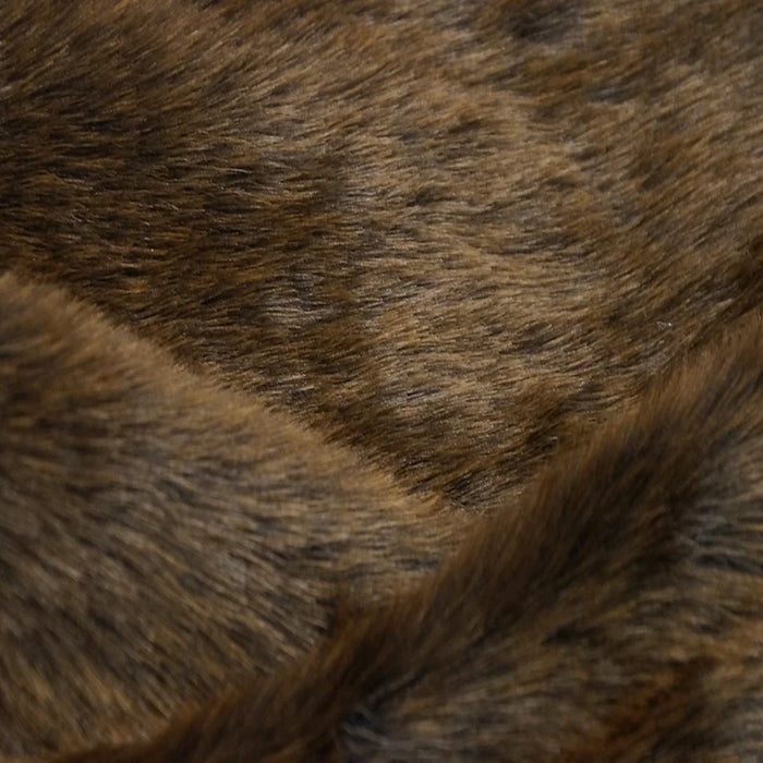 Brown Beaver Bear Short Pile Faux Fur Fabric - Fashion Fabrics LLC