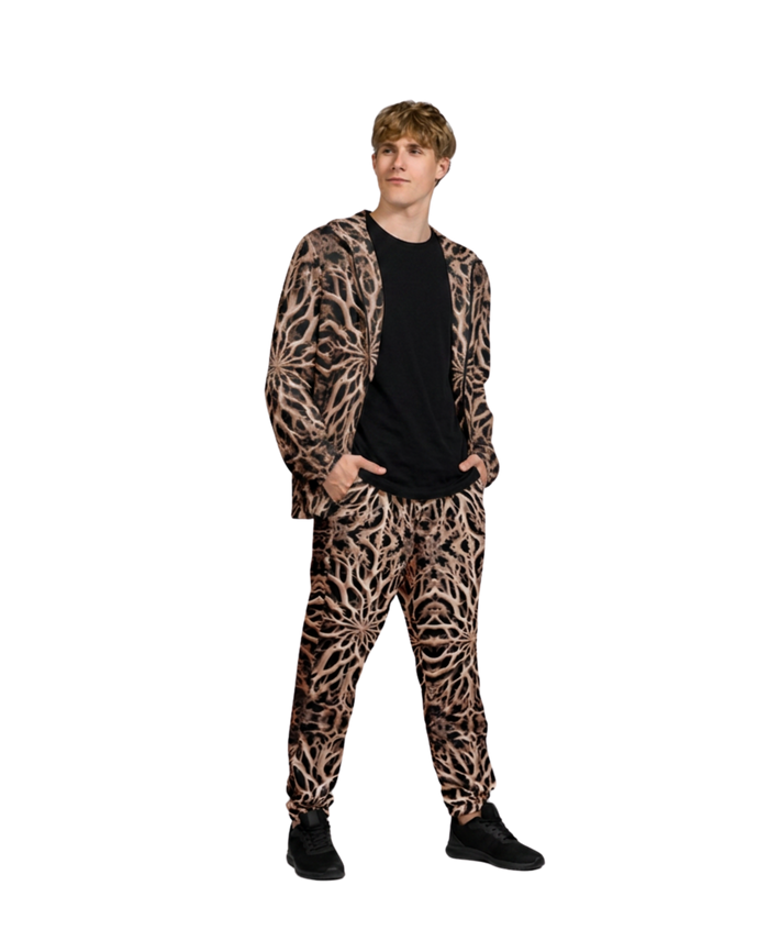 Brown Bones All-Over Print Unisex Track Pants — Festival & Streetwear