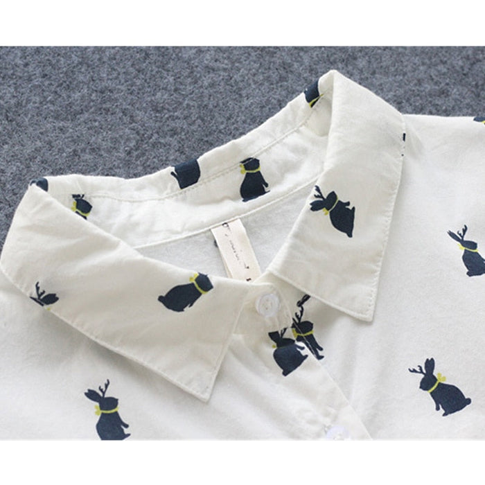 Bunny - The rabbit-print shirt dress