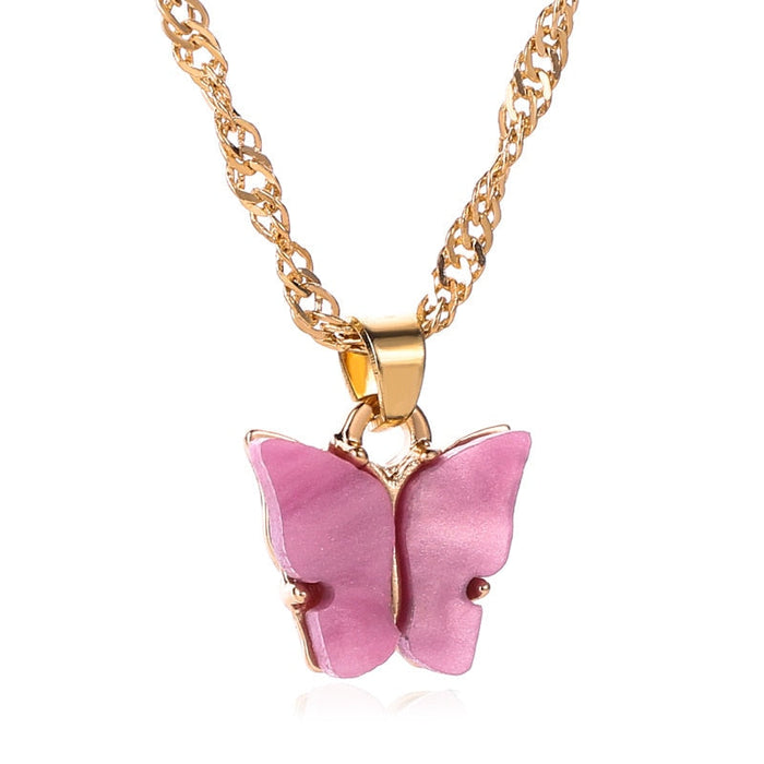 Butterfly Gold Necklace