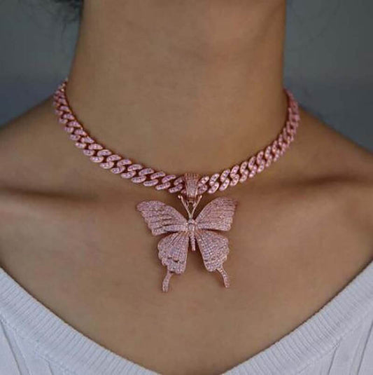 Butterfly Necklace Choker