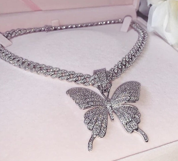 Butterfly Necklace Choker