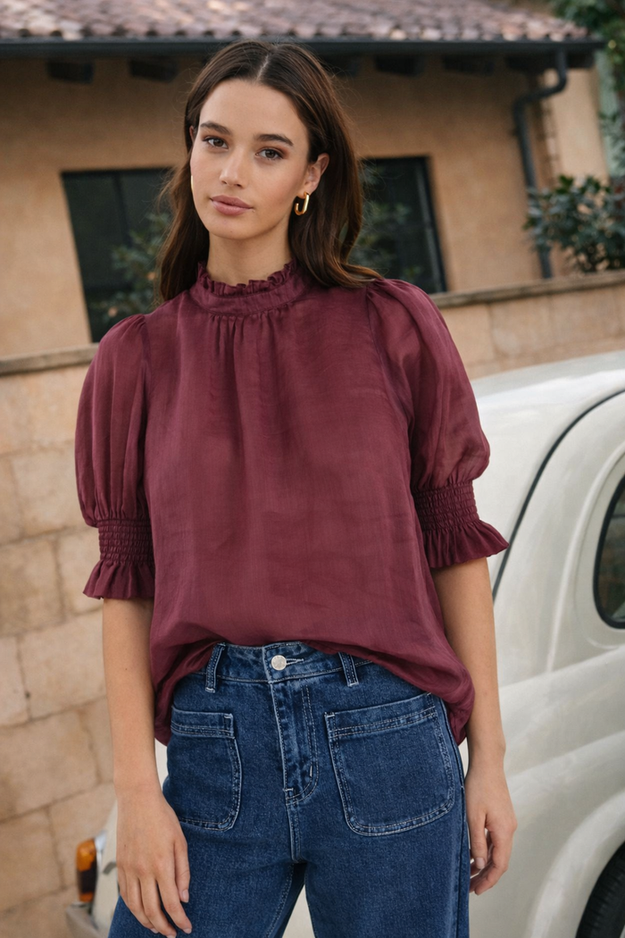 By Rosa Verse Mulberry Top