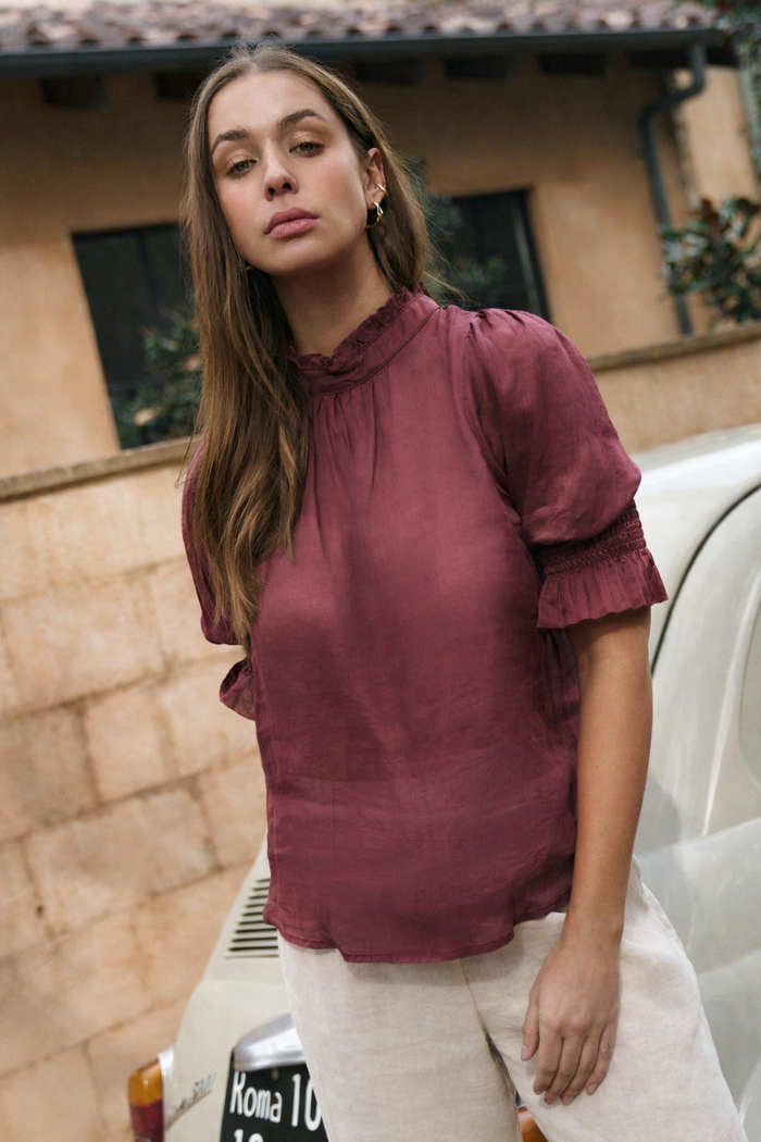 By Rosa Verse Mulberry Top