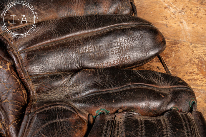 c.1939 Rawlings Three Finger Baseball Mitt