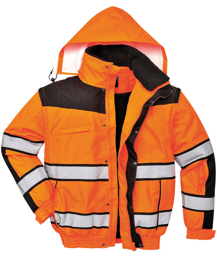 C466 Hi-Vis Classic Bomber Jacket (C466)